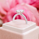 Pave Diamond Engagement Ring
