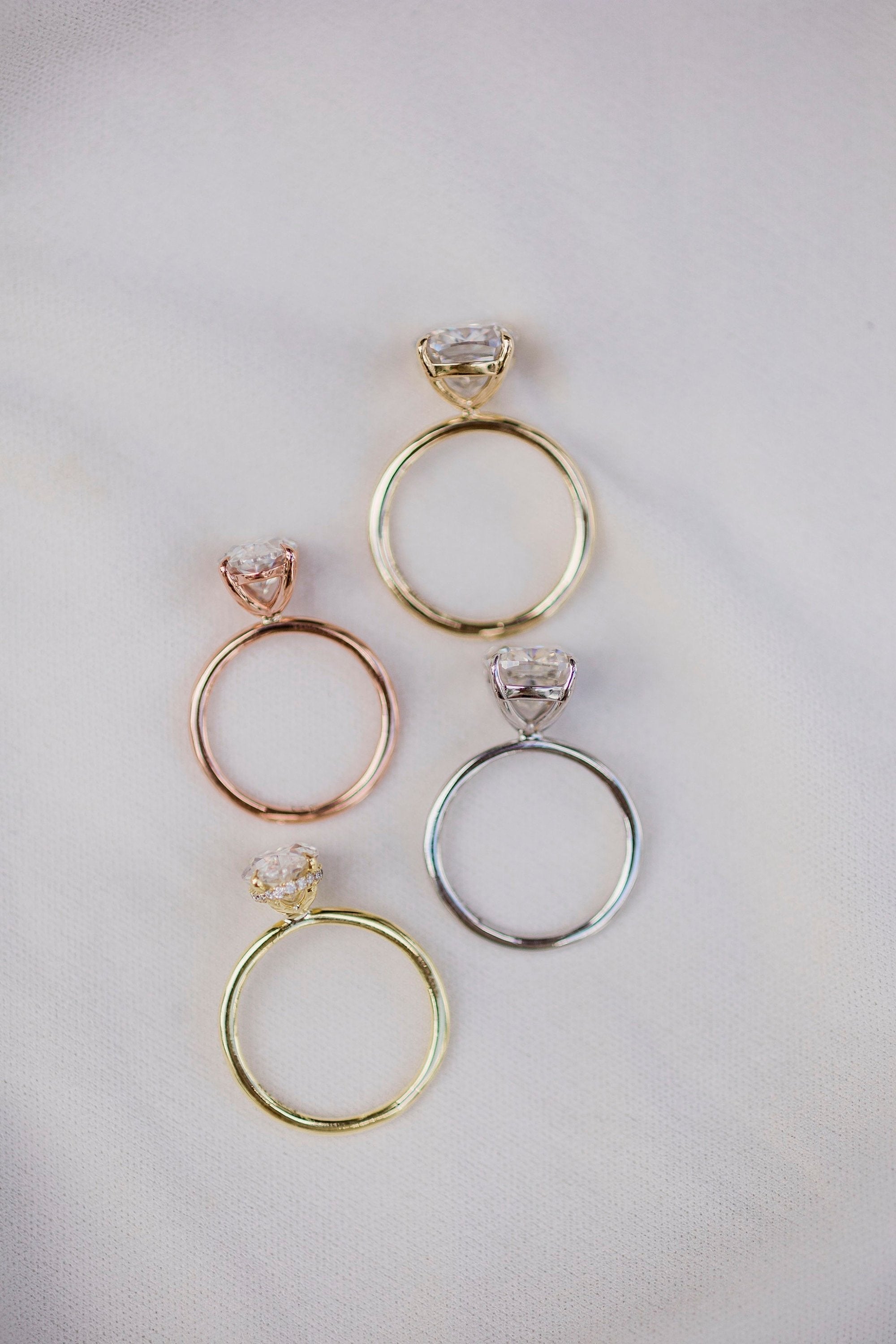 Moissanite Engagement Ring for Her