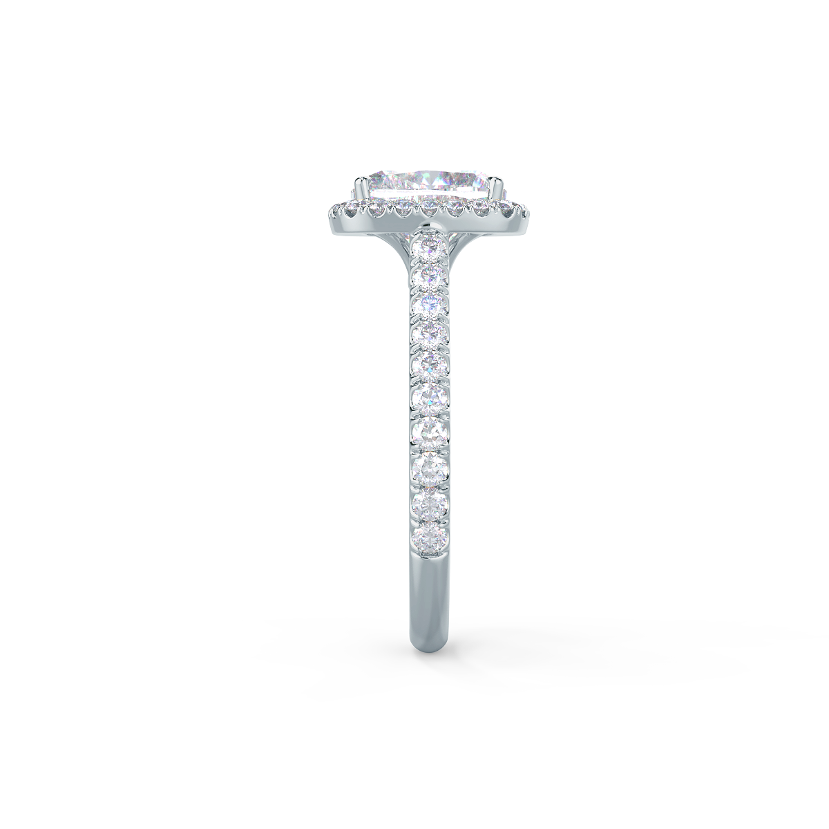 Cushion Cut Moissanite Ring