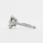 14K White Gold Moissanite Ring