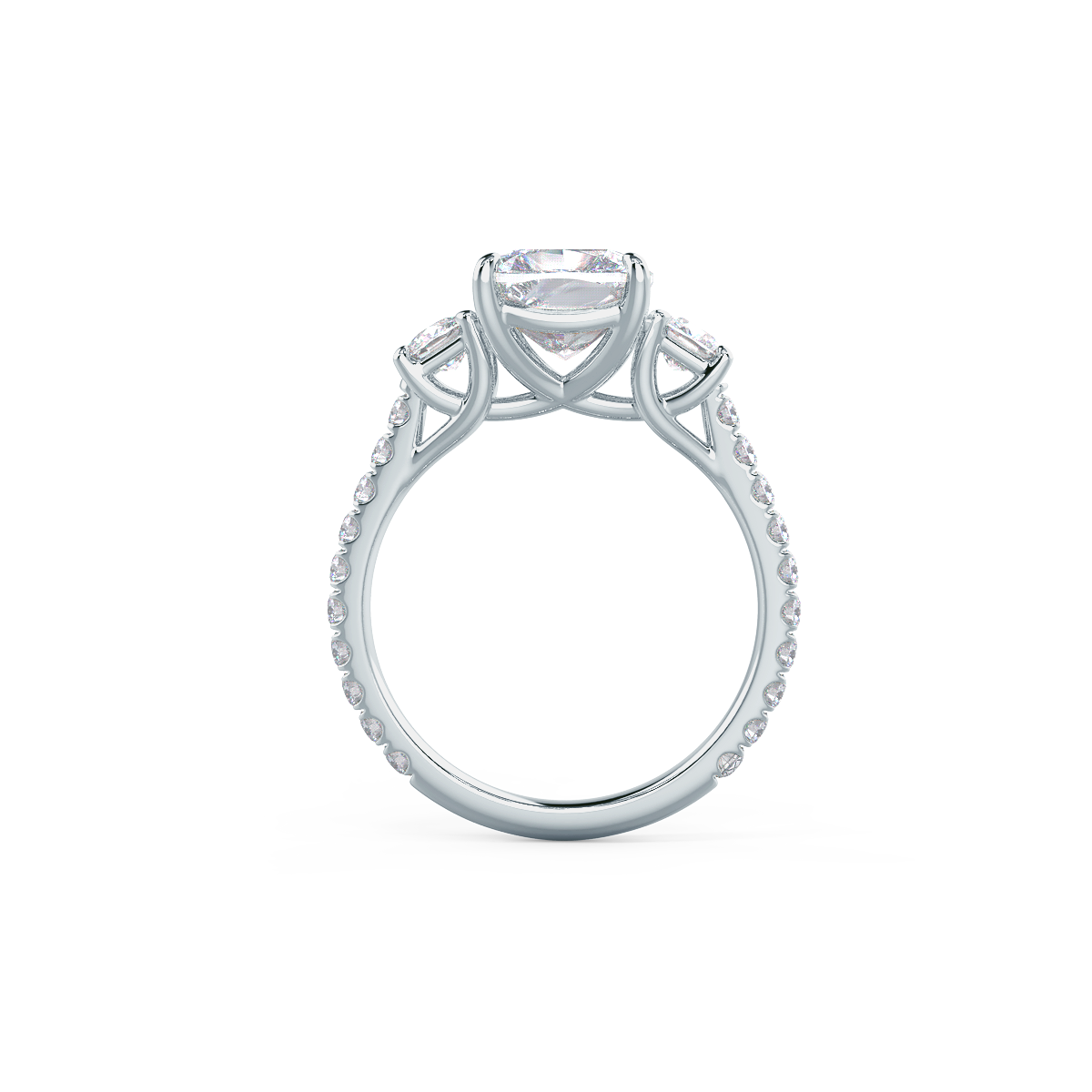 Cushion Moissanite Engagement Ring