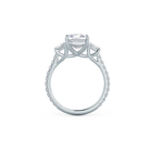 Cushion Moissanite Engagement Ring