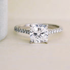 Cushion Moissanite Engagement Ring