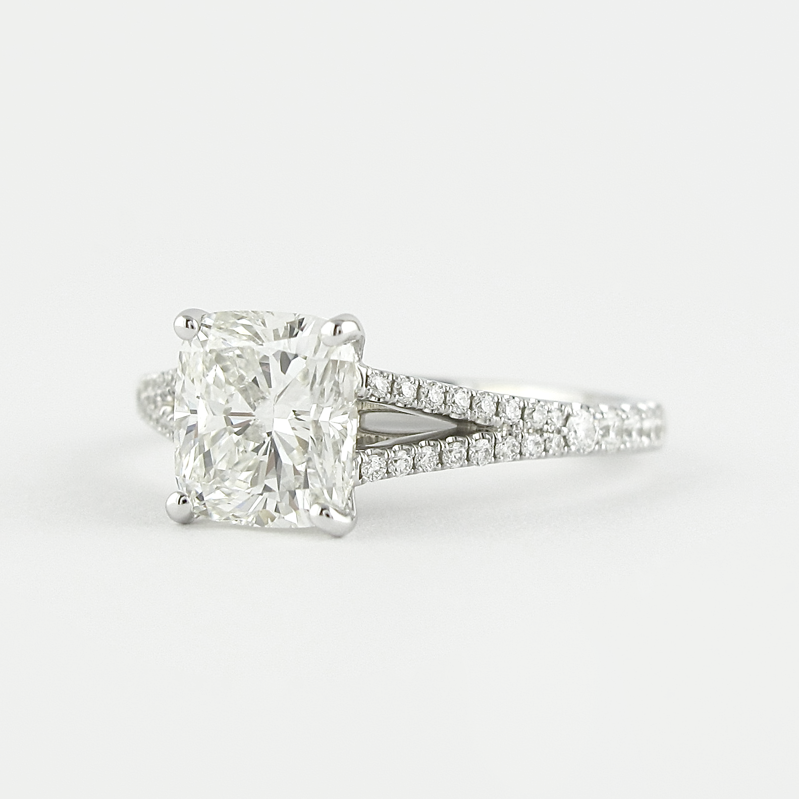 Split Shank Moissanite Ring