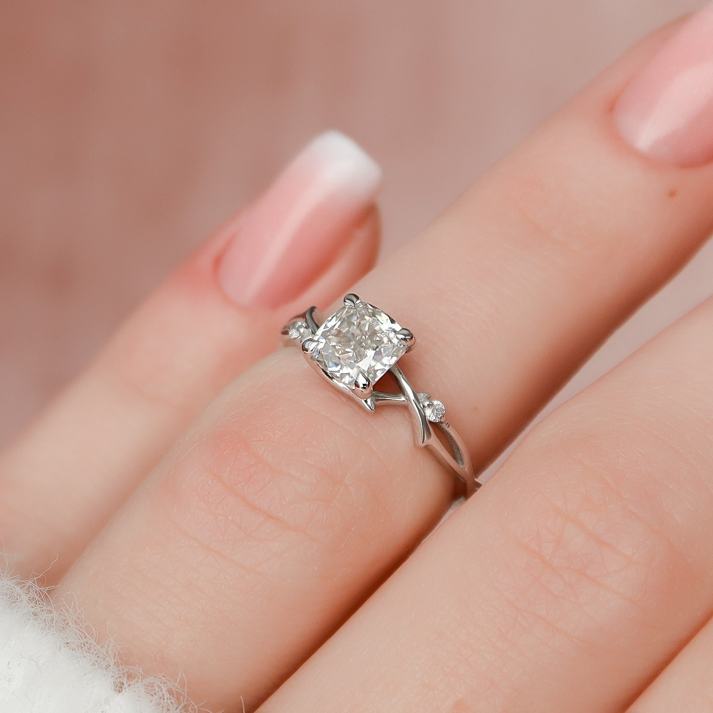 Cushion Cut Proposal Ring