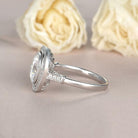 Cushion Moissanite Engagement Ring