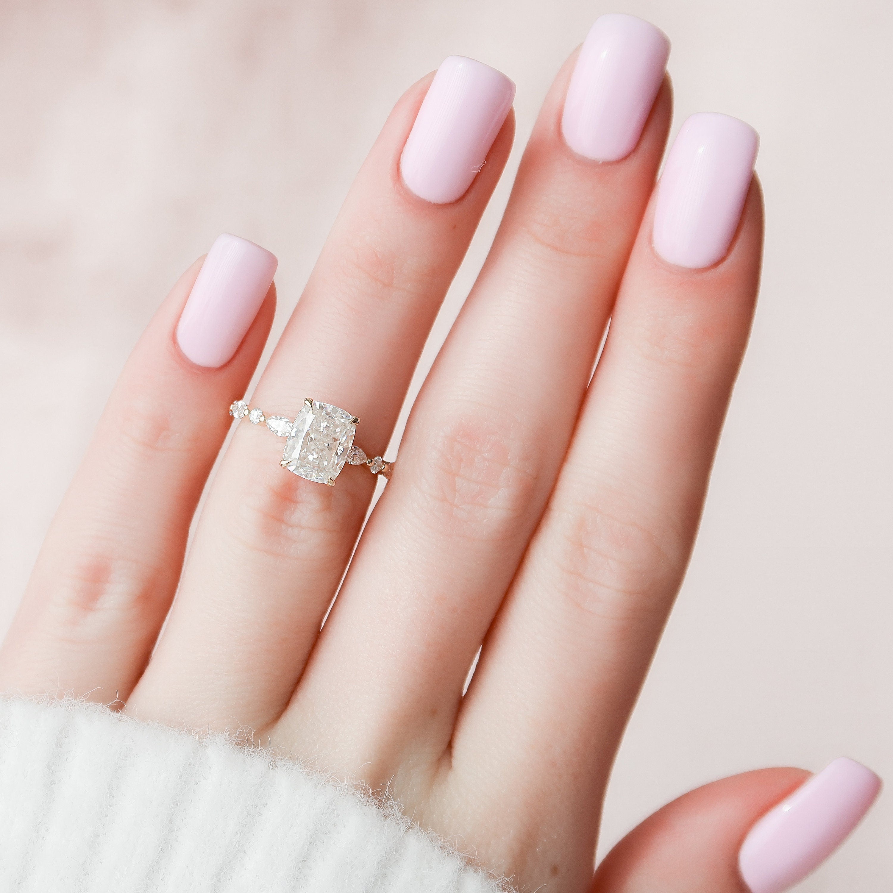 Cushion Bridal Ring