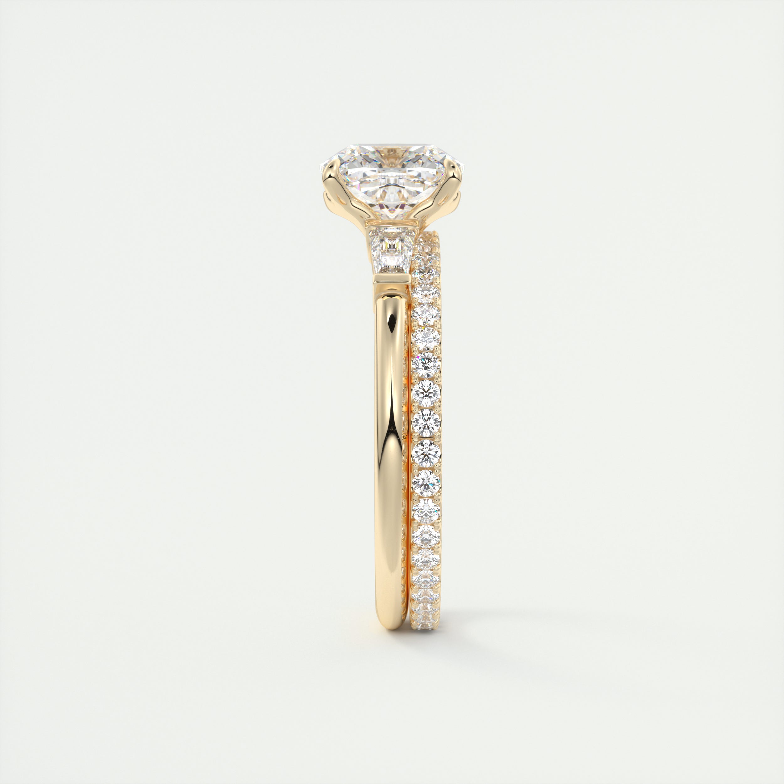 2CT Moissanite Engagement Ring