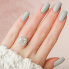 Cushion Cut Moissanite Ring