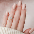Cushion Cut Moissanite Engagement Ring