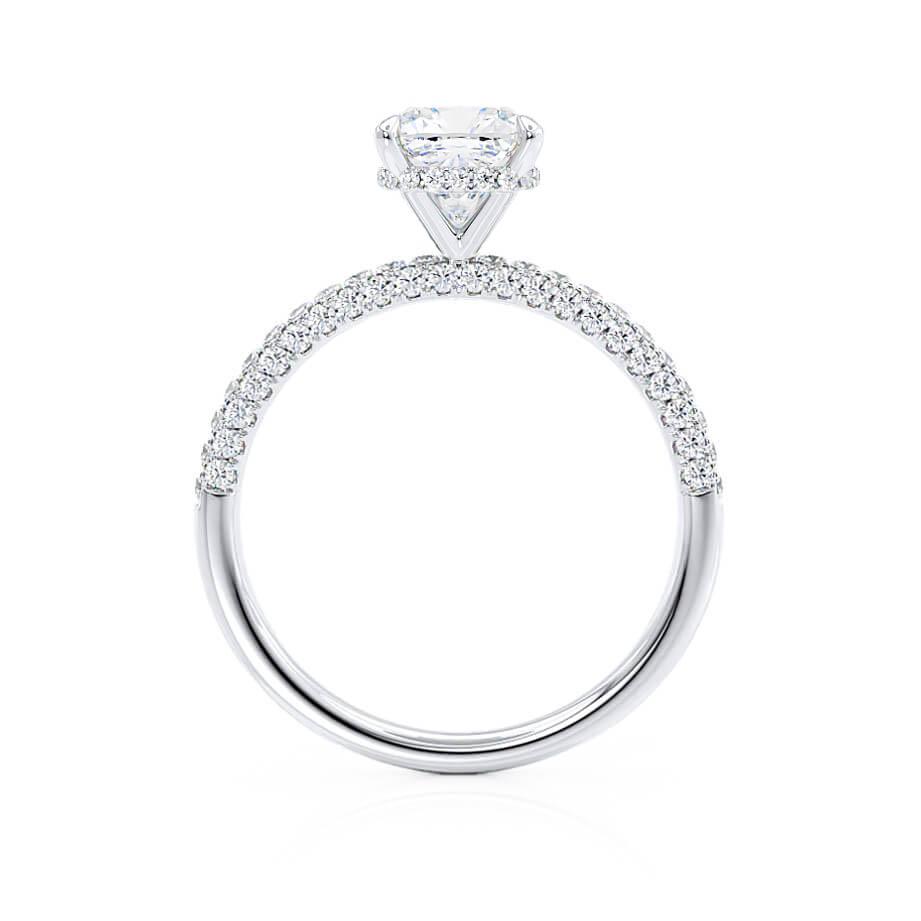 Cushion Moissanite Engagement Ring