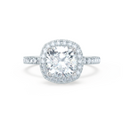 Pave Moissanite Engagement Ring