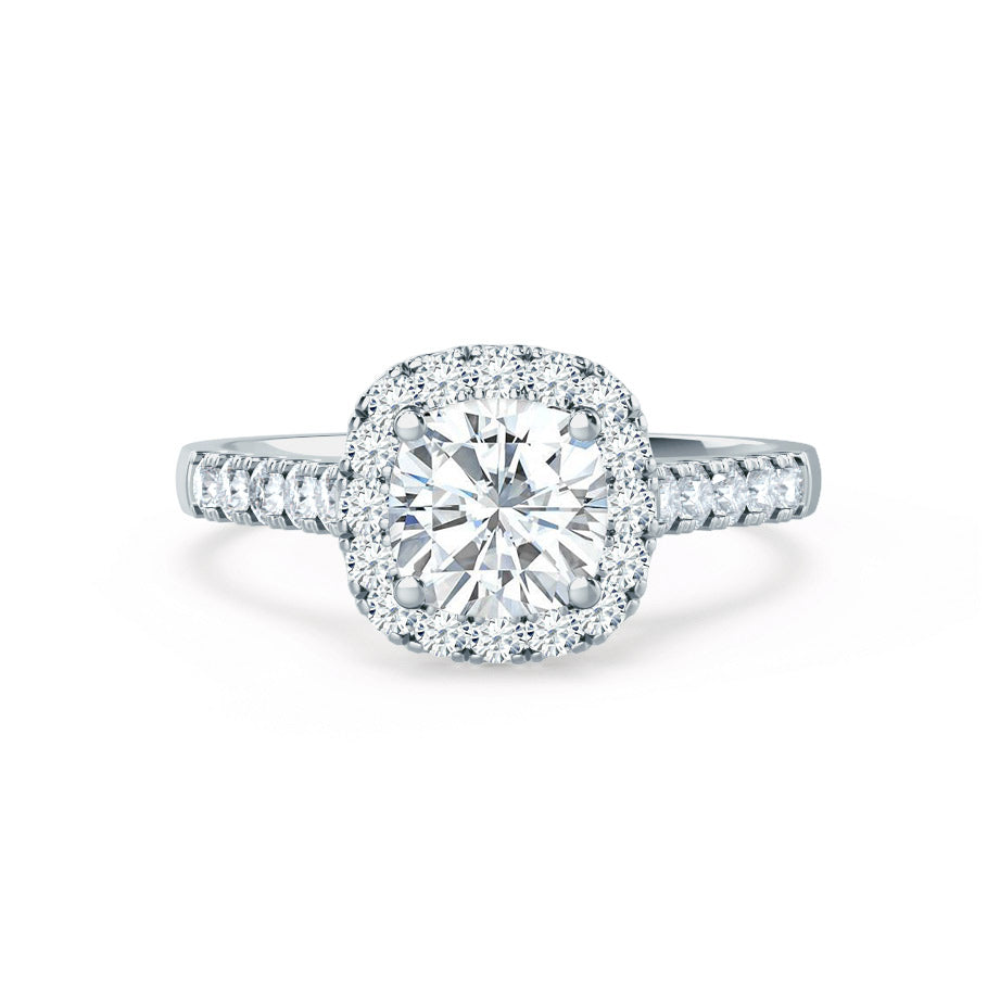 Cushion Shape Moissanite Ring