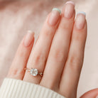 Cushion Cut Moissanite Engagement Ring