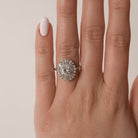 Moissanite bypass promise rings
