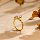 White Gold Moissanite Ring