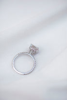 Elongated Cushion Engagement Ring for Women