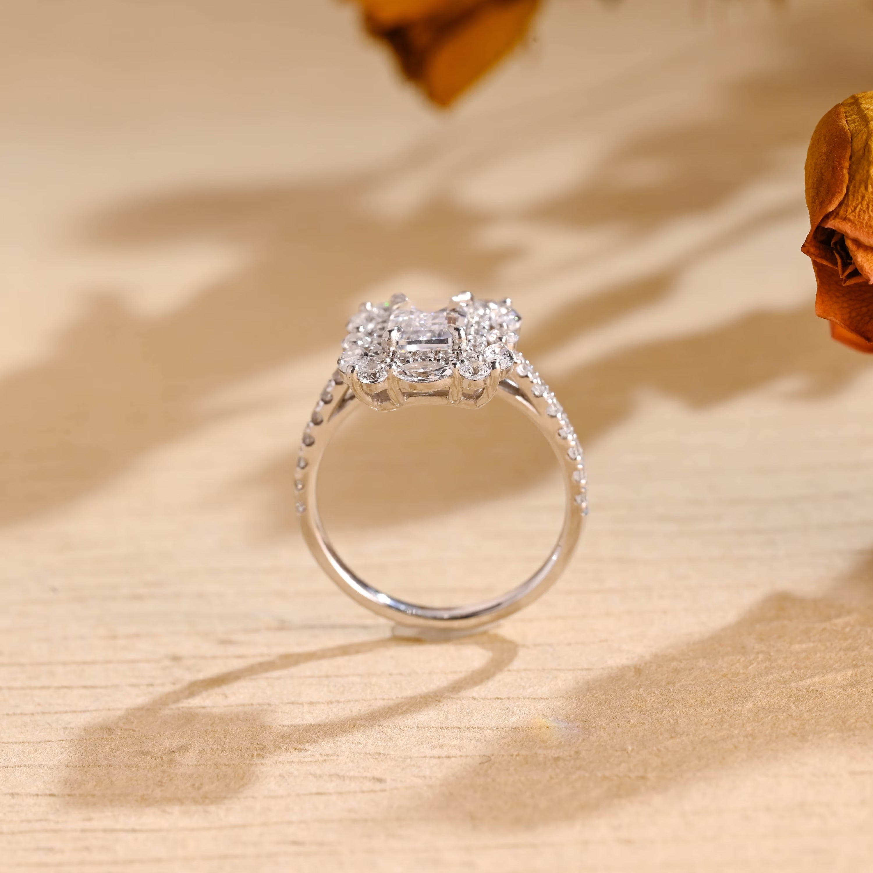 Vintage Style Moissanite Ring