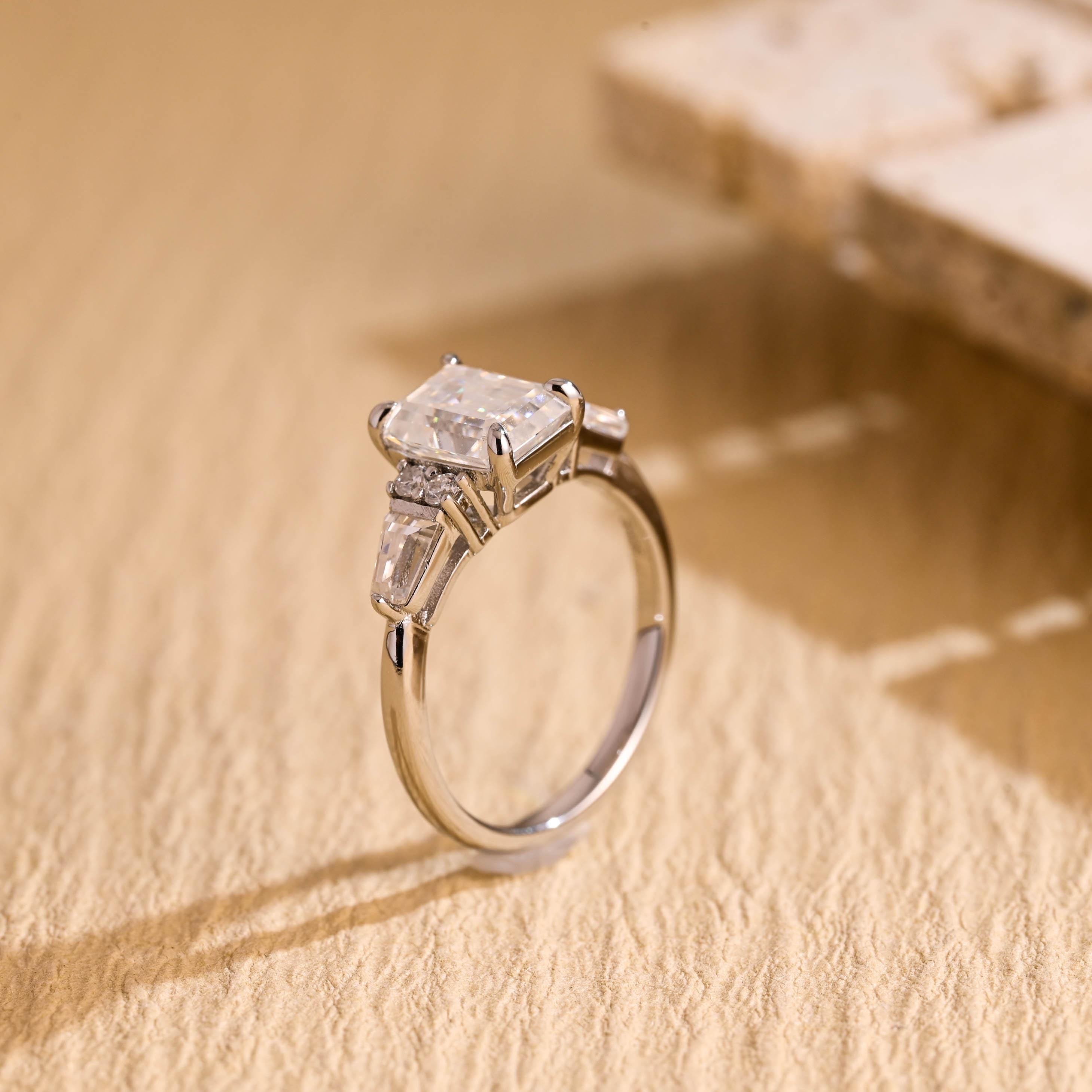 Vintage Inspired Moissanite Ring