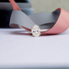 Pave Band Engagement Ring