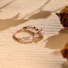 pear cut pavé lab grown engagement ring USA