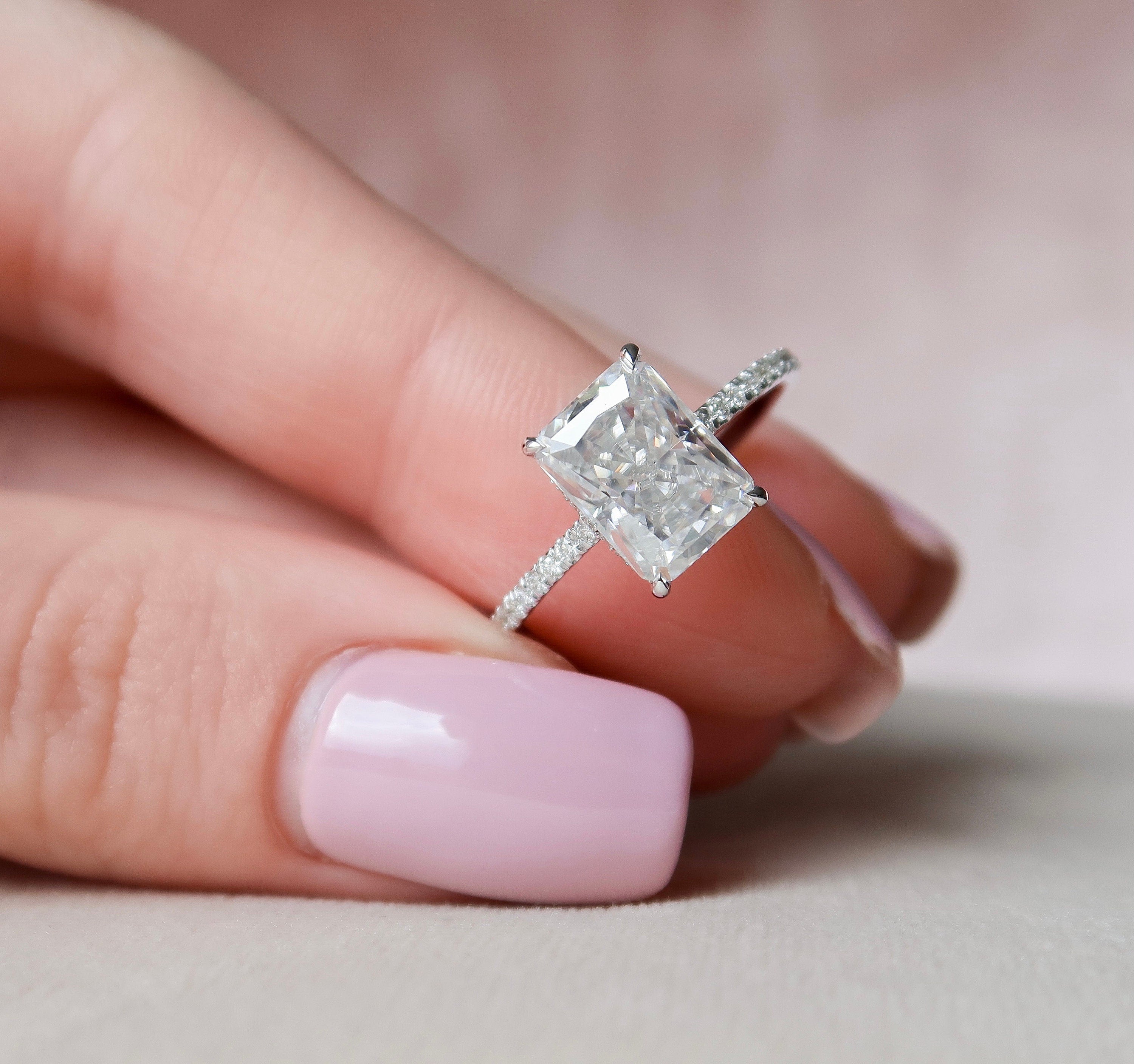Radiant Solitaire Engagement Ring