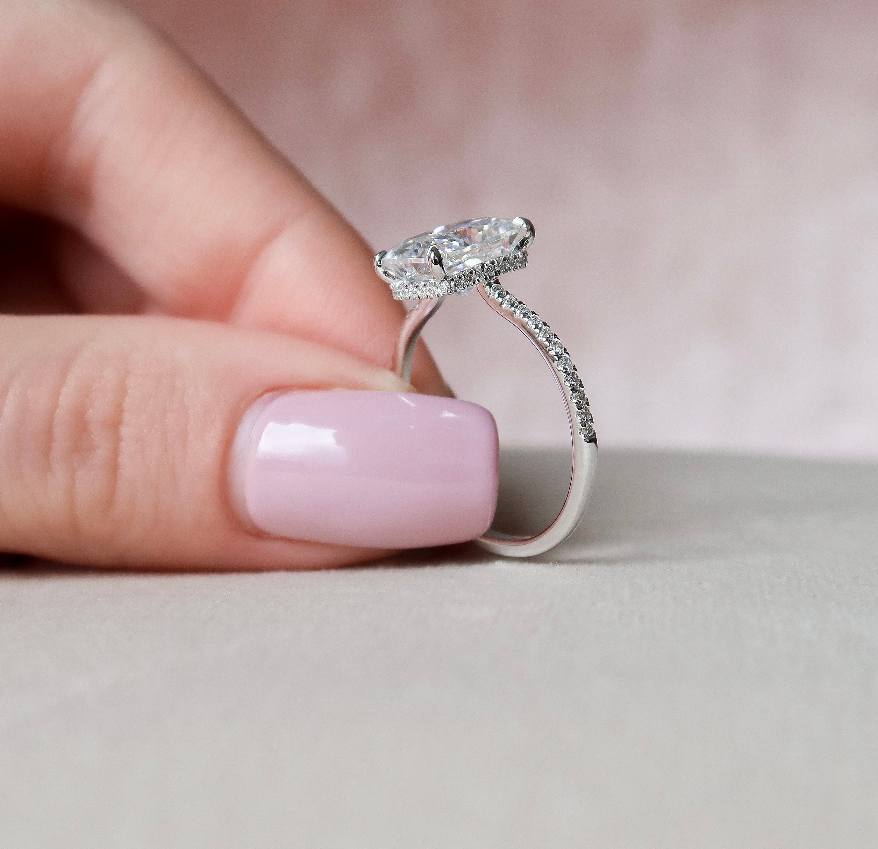 Hidden Halo Bridal Ring