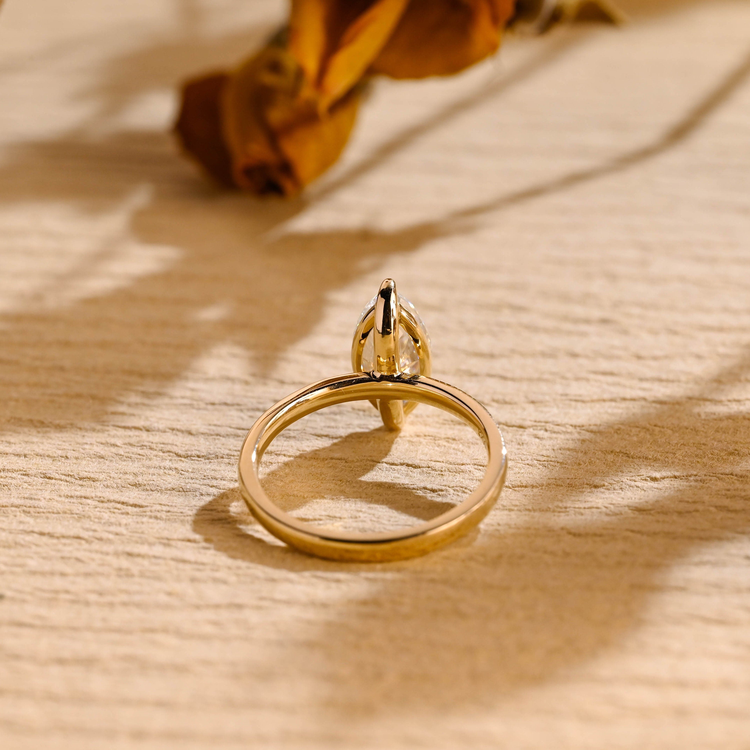 Diamond Solitaire Moissanite Ring