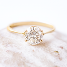 1.20CT Round Split Shank Moissanite Diamond Solitaire Engagement Ring