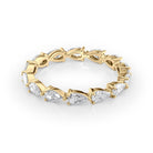 East-West Pear Diamond Wedding Band