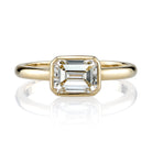 Bezel Set Moissanite Ring