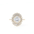 Round Halo Diamond Style Ring