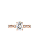Oval Solitaire Moissanite Ring