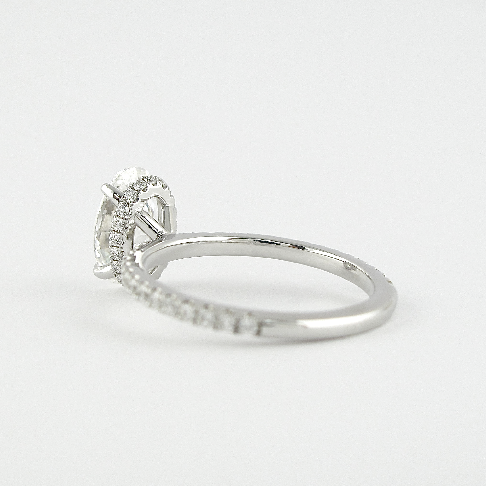 Oval Diamond Alternative Ring