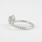 Oval Diamond Alternative Ring