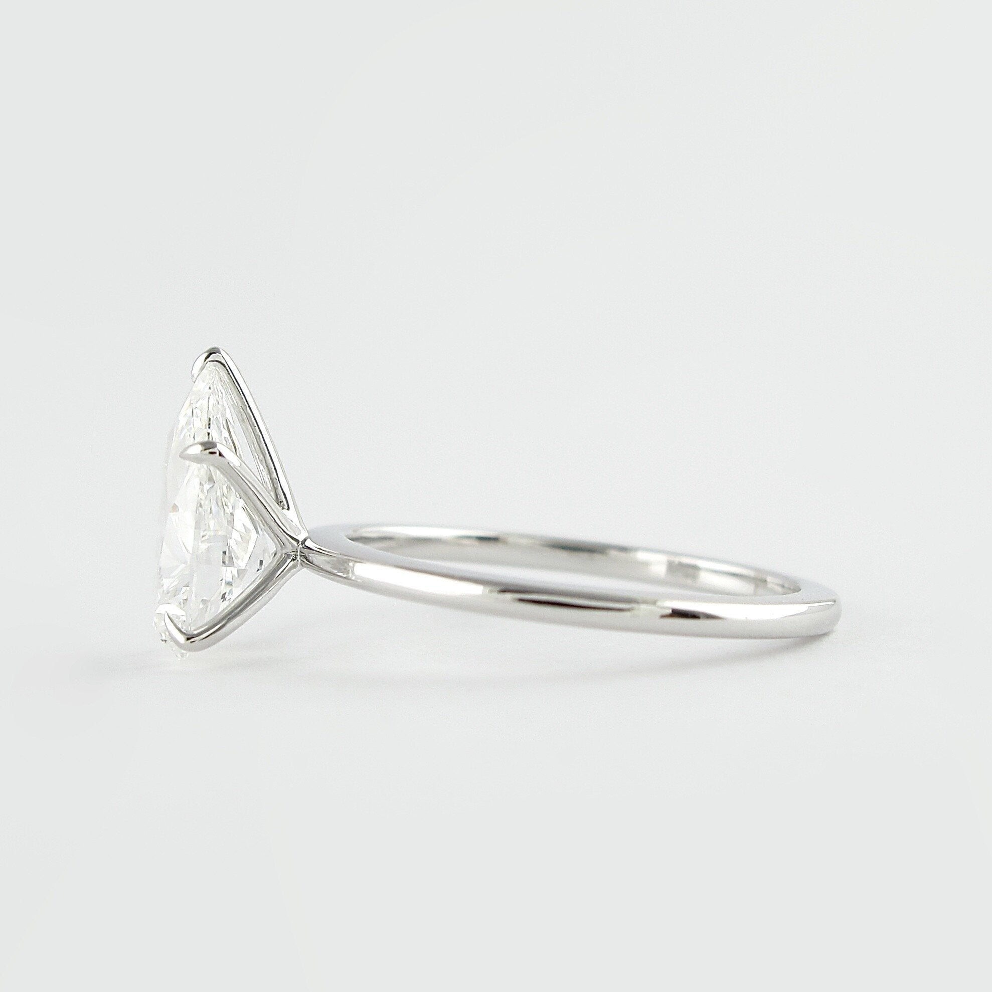 Moissanite Solitaire Engagement Ring