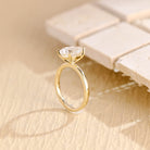 bridal pear cut solitaire ring lab created
