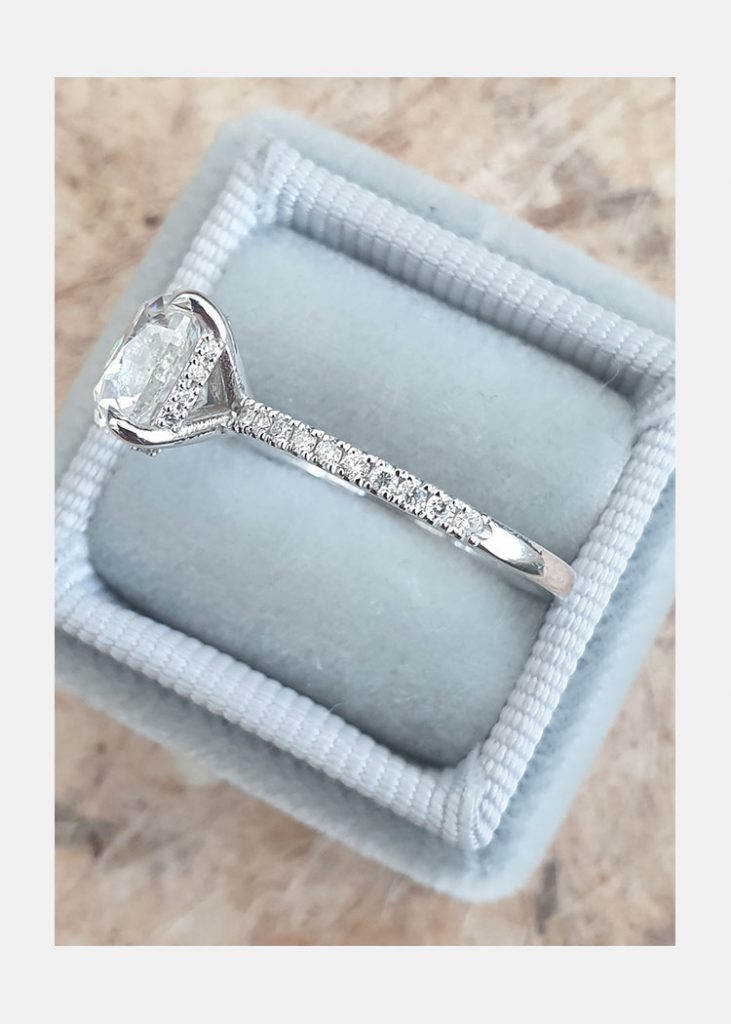 Cushion Moissanite Ring