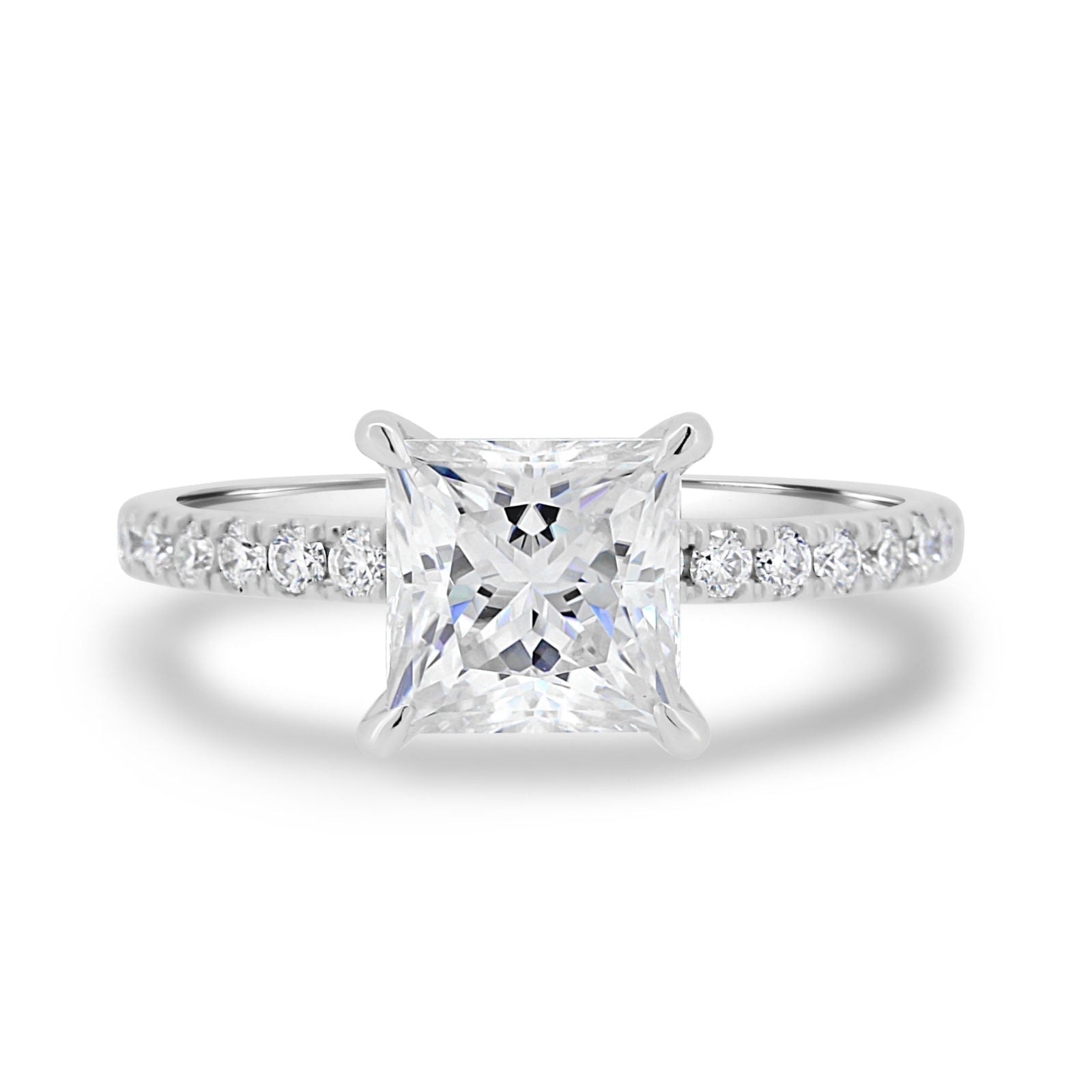 Moissanite Solitaire Engagement Ring
