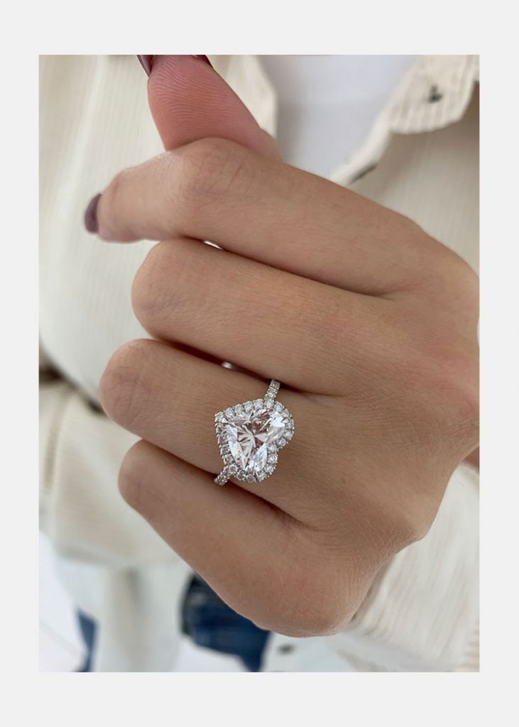 2 Carat Moissanite Engagement Ring