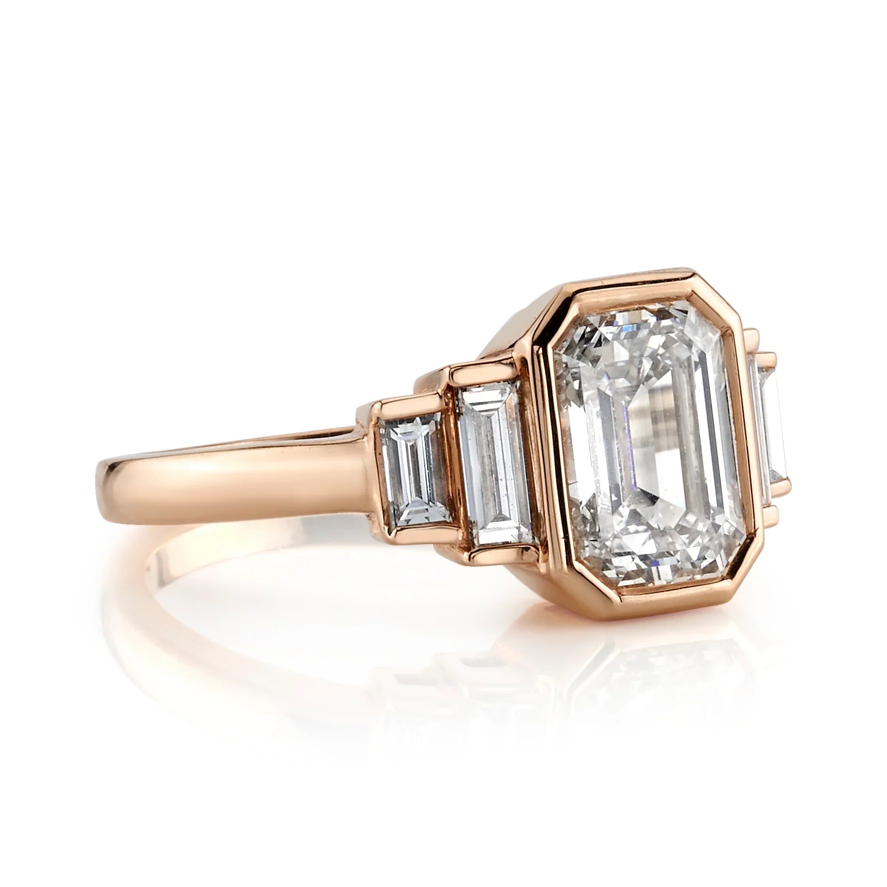Five Stone Moissanite Engagement Ring