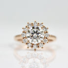 Unique Halo Engagement Ring