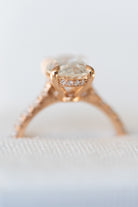 Oval Moissanite Engagement Ring