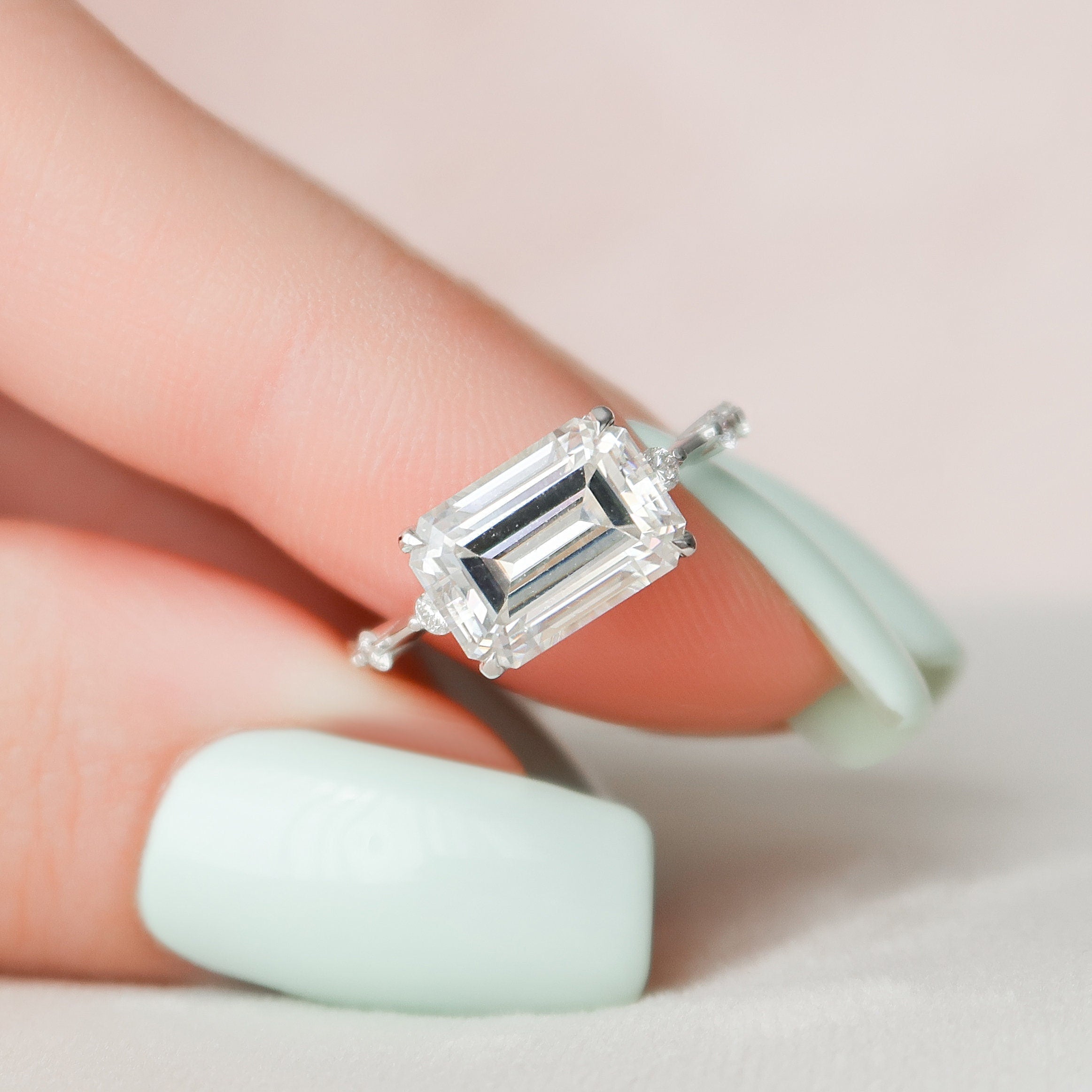 Emerald Cut Diamond Ring
