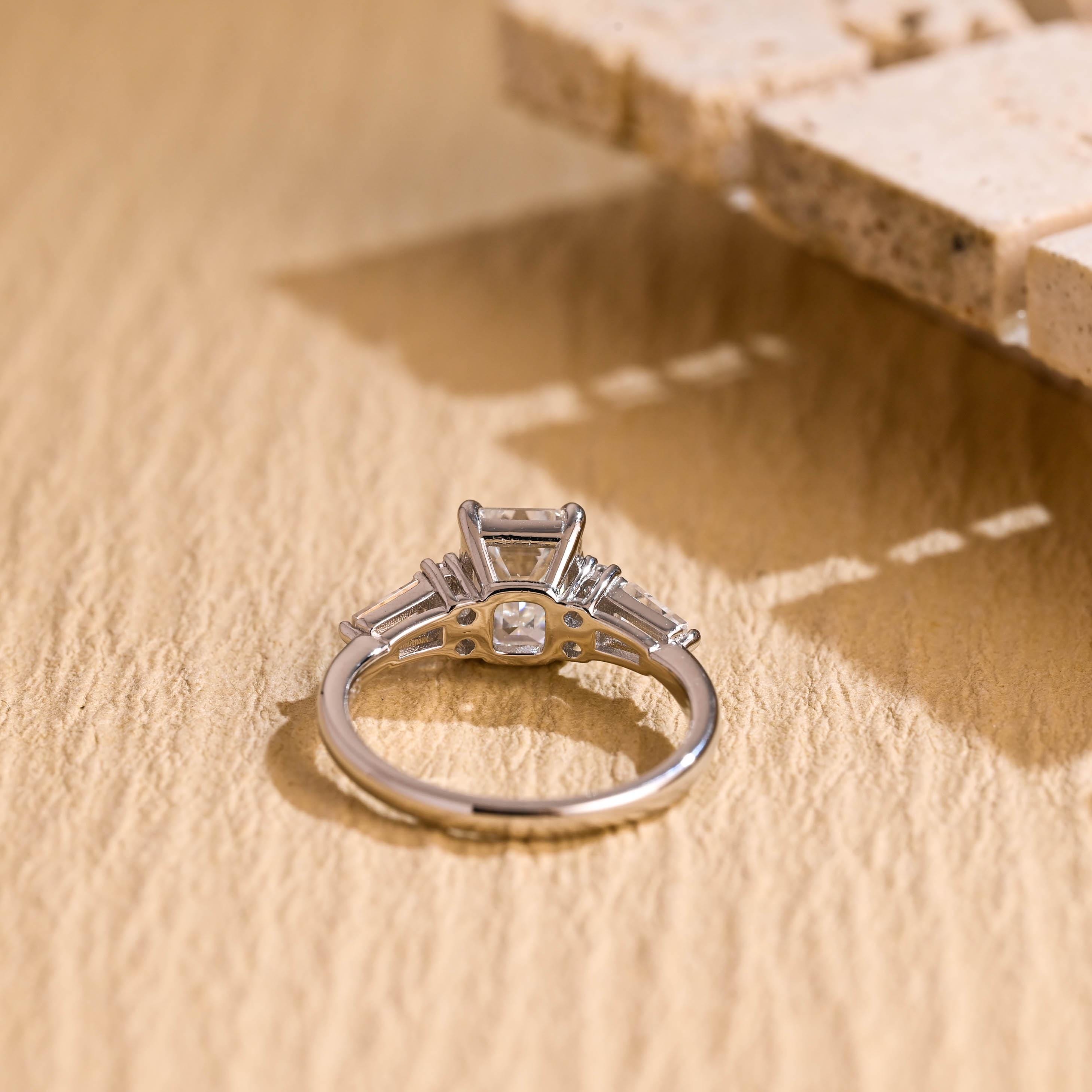 Moissanite Engagement Ring