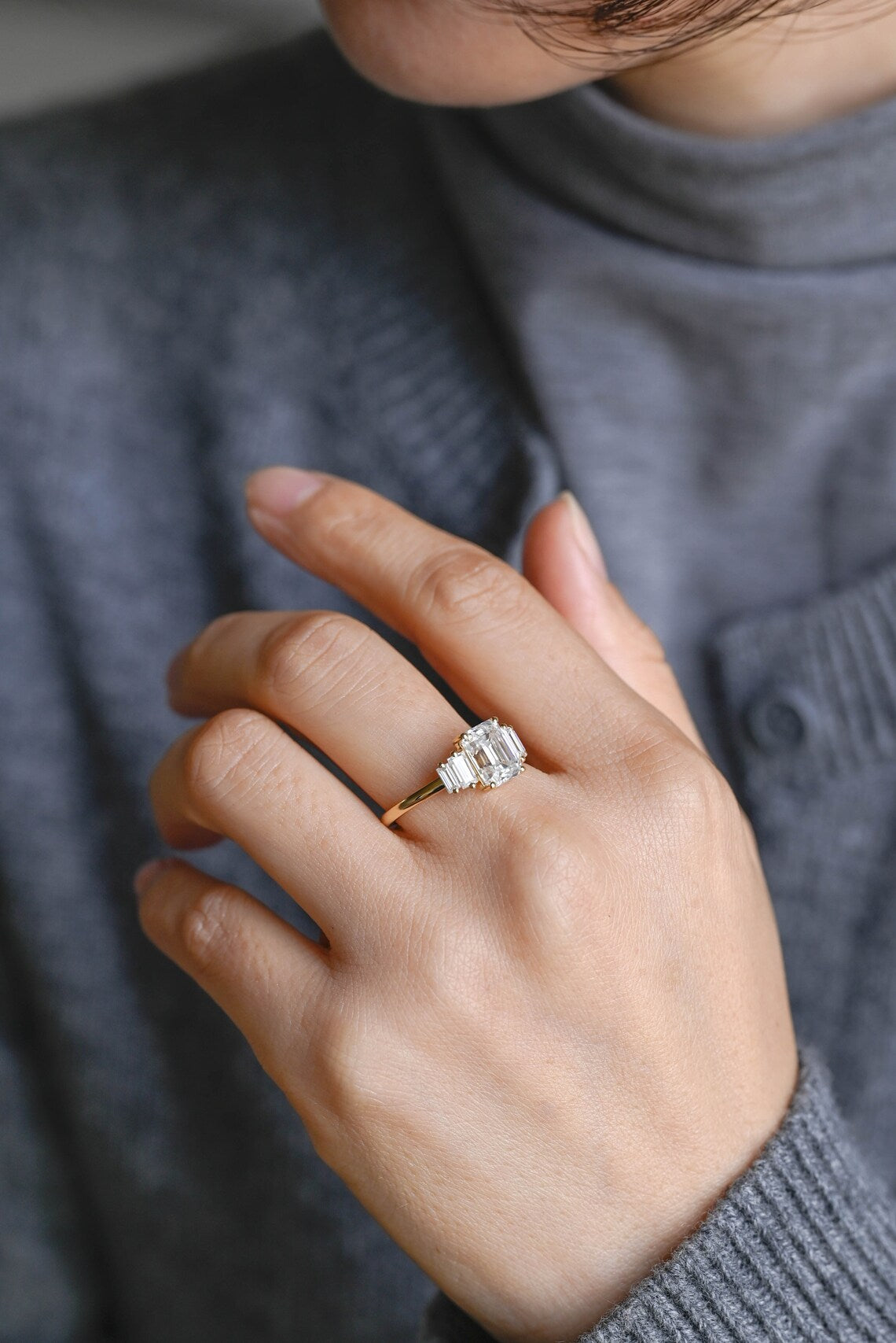 Emerald Cut Engagement Ring