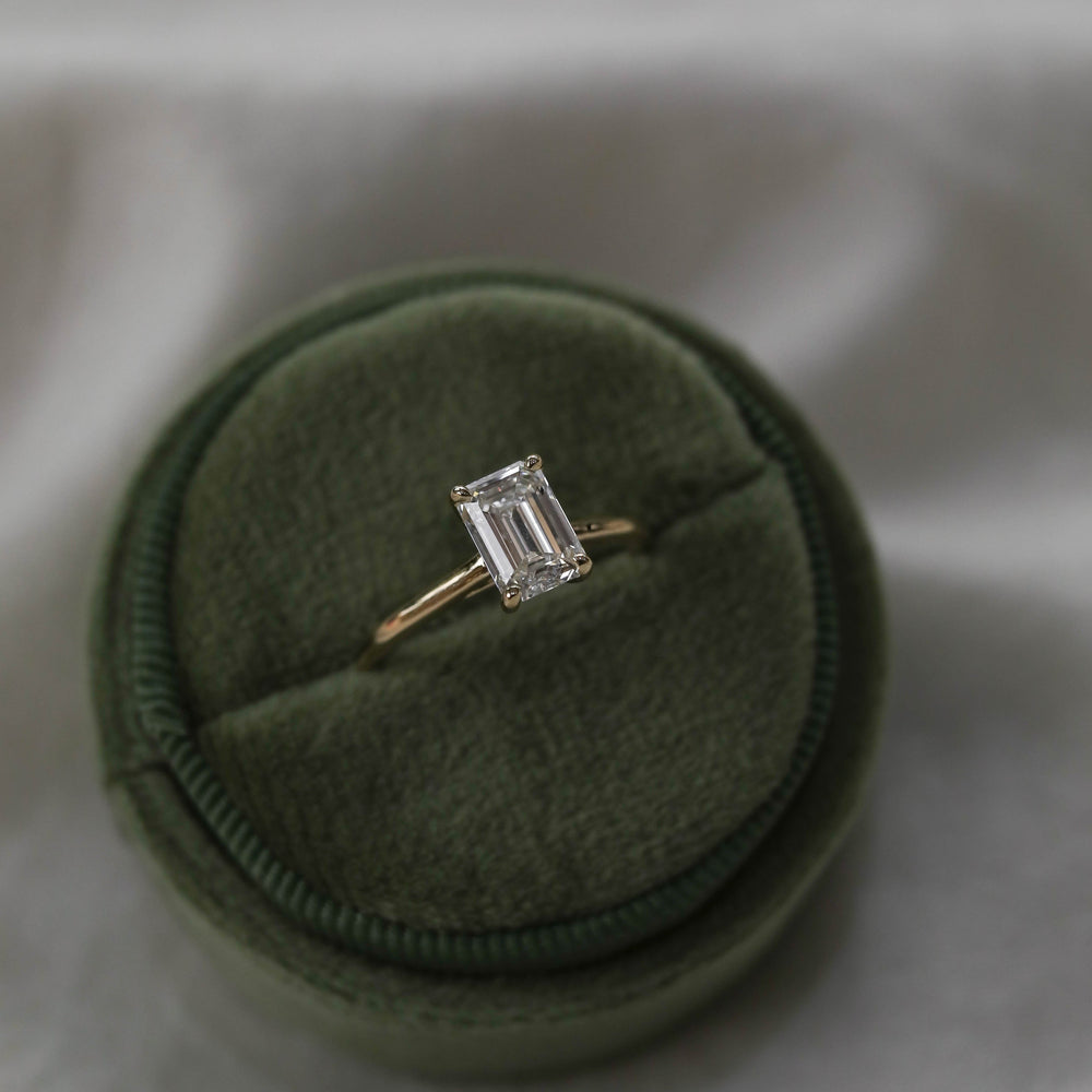 Solitaire Moissanite Ring