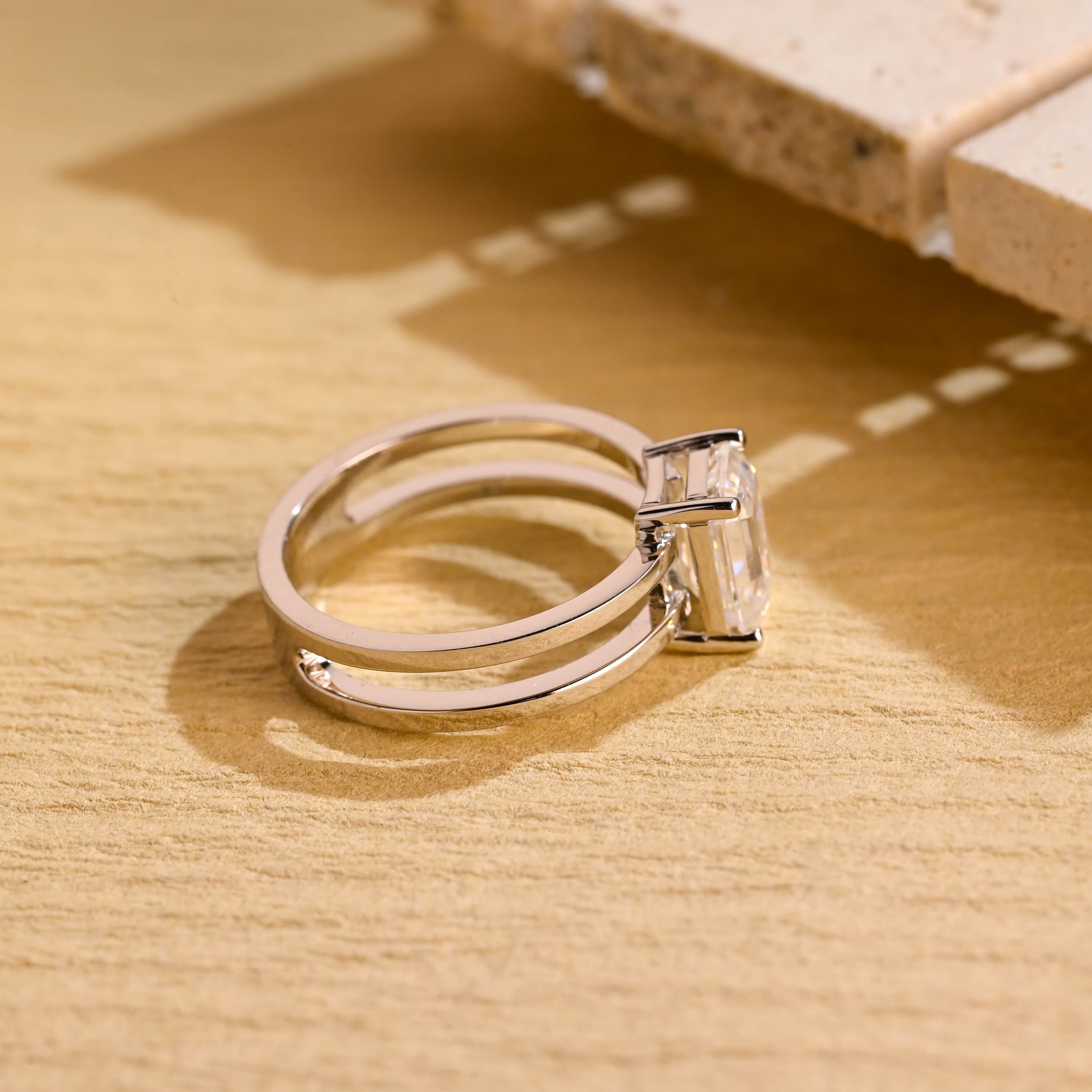 Emerald Solitaire Ring