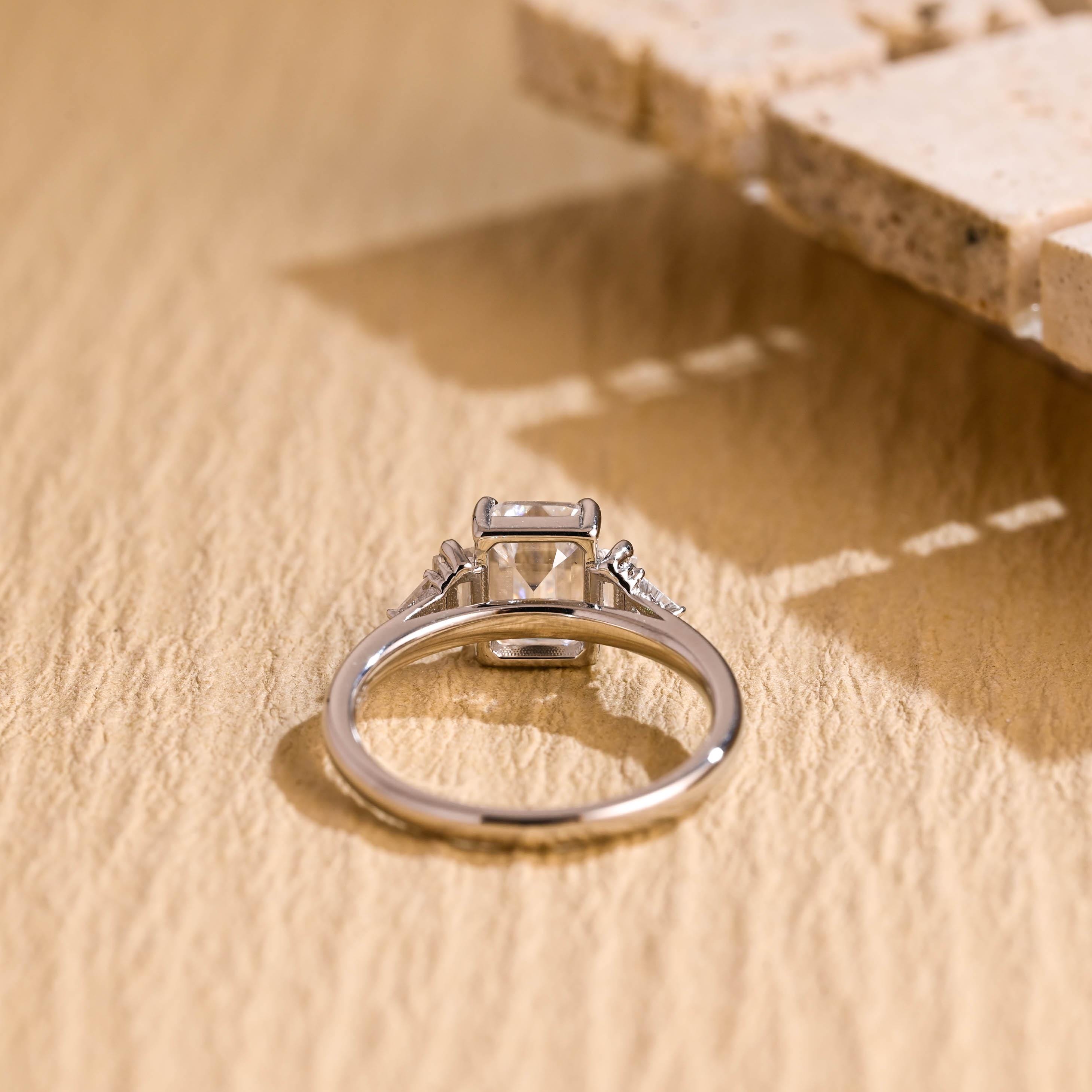 Moissanite Engagement Ring