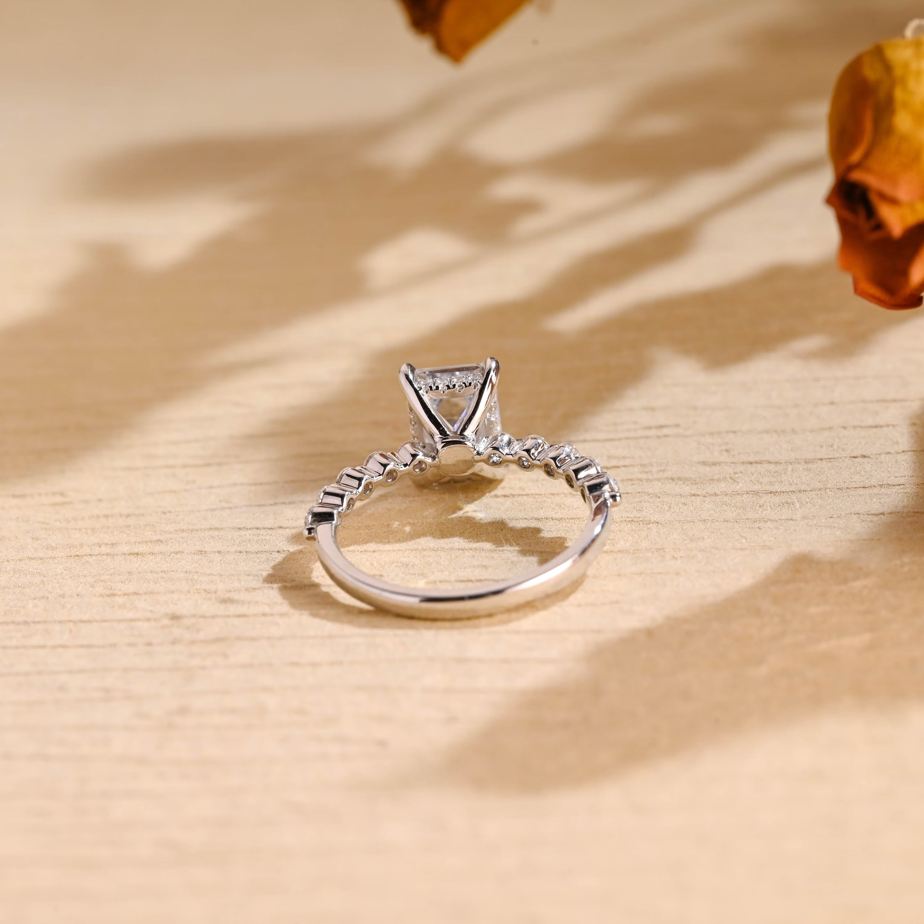 Hidden Halo Engagement Ring